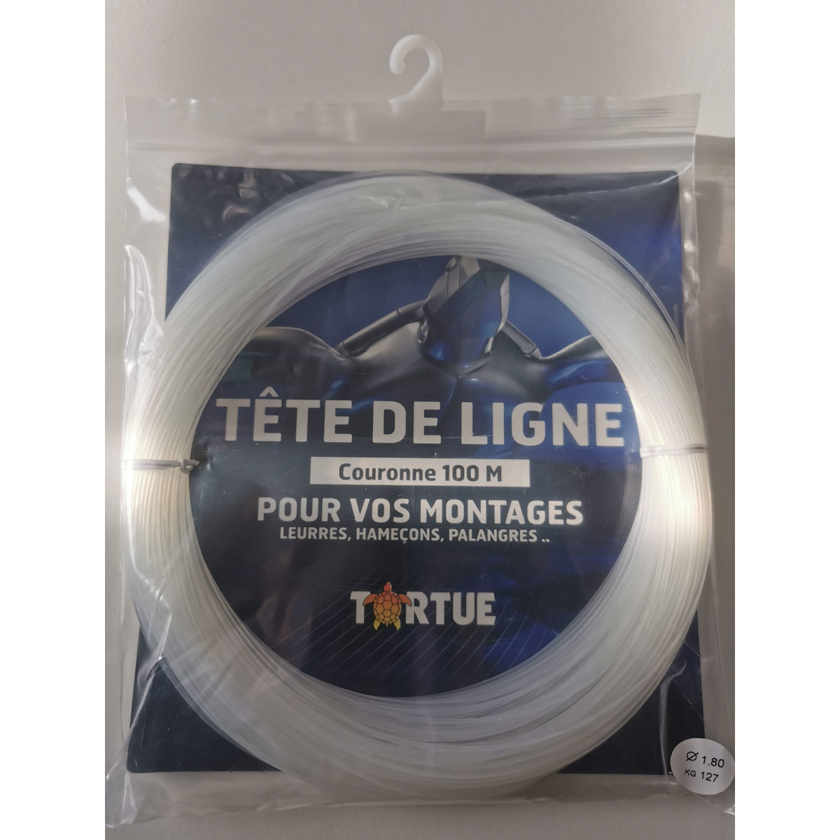 100m Tortue Rouleau Cristal Leader 1,8mm - 294lbs